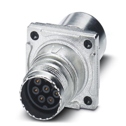 Phoenix Contact M17 Receptacle; ST-7ES1N8ACK03S; Female; 8-Pin; N Key; Front or Rear Mount; Crimp Contacts